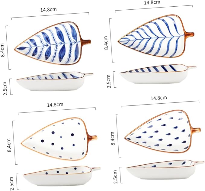 Alipis 3pcs Ceramic Sauce Dish Random Style Appetizer Plates for Dipping Sauces Condiments Seasoning Cute and Functional Kitchen Accessory