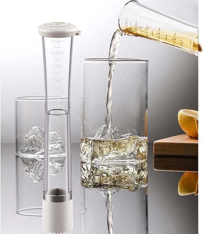 Muddler for Cocktails 2-in-1 Drink Muddler and Jigger Bartender Tool Set for Lemon Drinks Mojitos Cocktail Ice Crusher Pack of 2