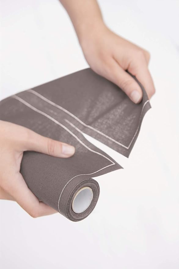 MY DRAP Cocktail Napkin, Washable and Reusable Cloth Napkins 4.5x4.5 in (100 Napkins, Grey)