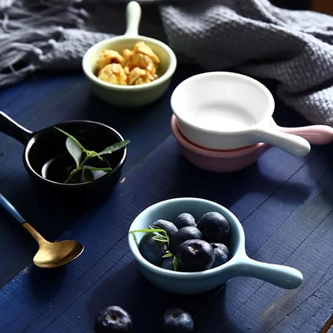 4pcs Ceramic Plates Japanese Style Snack Tray Lid Seasoning Sauce Plate for Kitchenware Restaurant Use