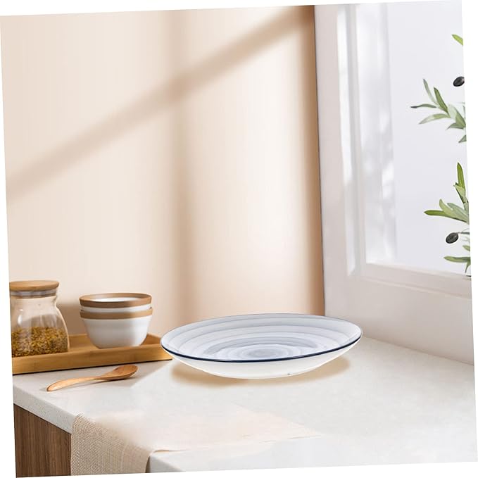 Ceramic Plate Shallow Bowl Plate for Hotel Home Easy to Match Tableware