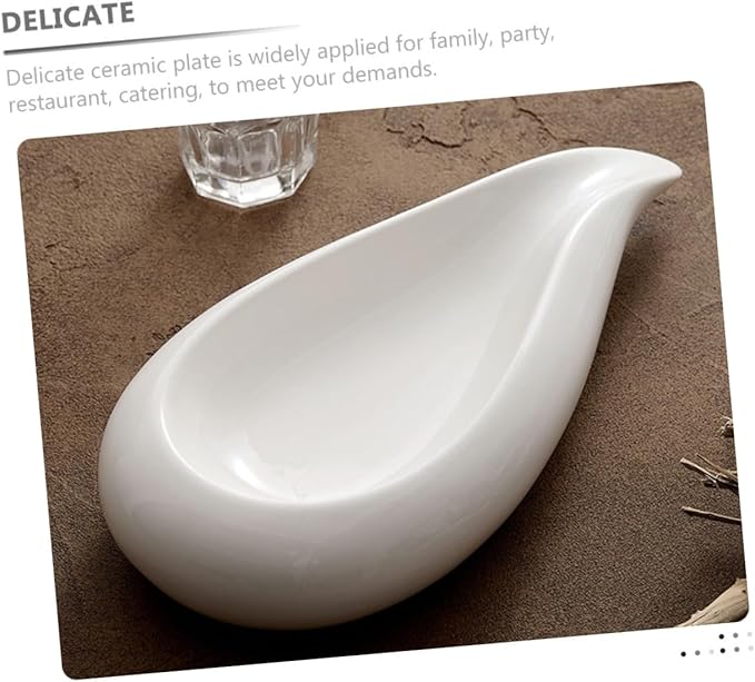Ceramic Appetizer Plate Serving Dish with Design Food Plate for Salad Dessert Soup for Family Gatherings and Restaurants