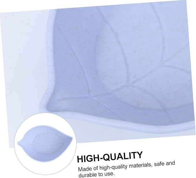 Luxshiny 16Pcs Leaves Shaped Appetizer Plates Multi Purpose Seasoning Dish for Condiments Snacks Vinegar Portable Kitchen Tableware for Home Restaurant Use Random Color