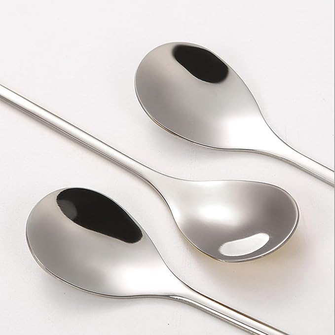 Stainless Steel Coffee Dessert Spoon, Cute Demitasse Spoon for Stirring, Creative Flower Sugar Spoon, 4 Pieces