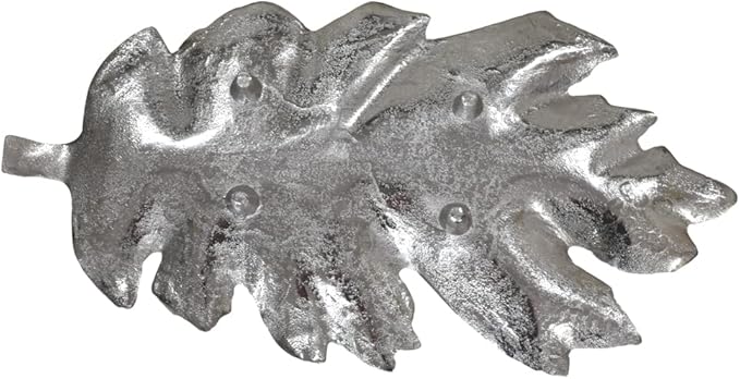 BBH Home's Handmade Silver Novelty Shaped Aluminium Tray 8.26 x 4.13 x 0.9 AMBBVK053AB2020