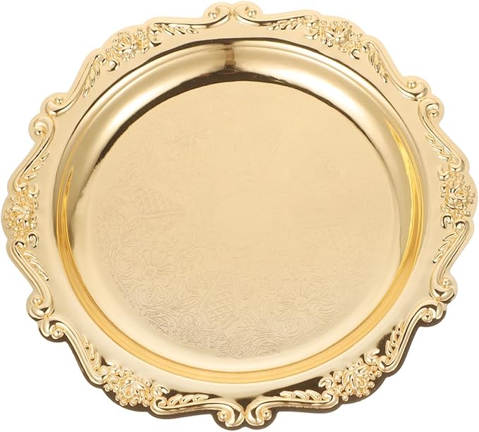LIFKOME Decorative Jewelry Plate Cupcake Tray Serving Dish Ring Dish Jewelry Holder Fruit