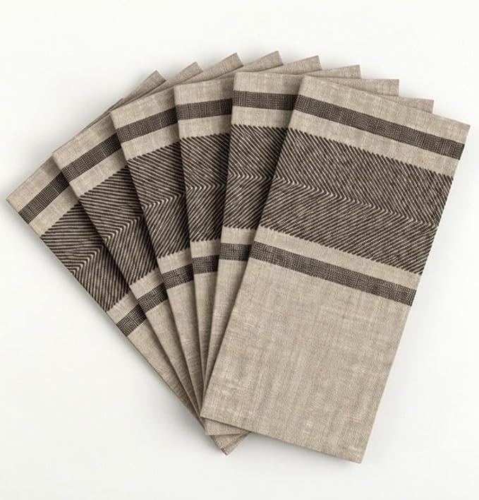 Made in Italy Linen-Feel Disposable Guest Towels - Premium Airlaid Cloth-Like Bathroom Napkins, Soft & Absorbent Luxury Hand Towels, Elegant Dinner Napkins for Parties