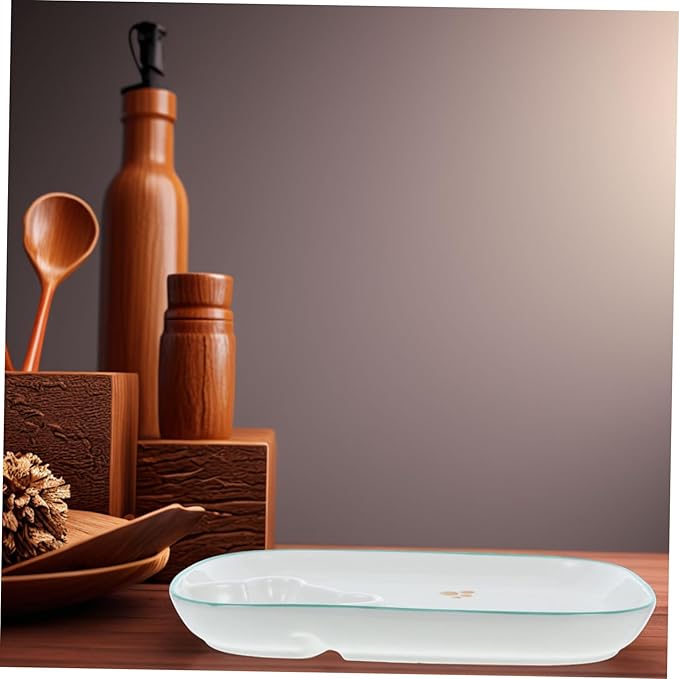 1pc Ceramic Divided Serving Plate Dip Compartment Functional Food Dish for Dumplings Sushi and Appetizers Home Tableware for Entertaining and Everyday Use