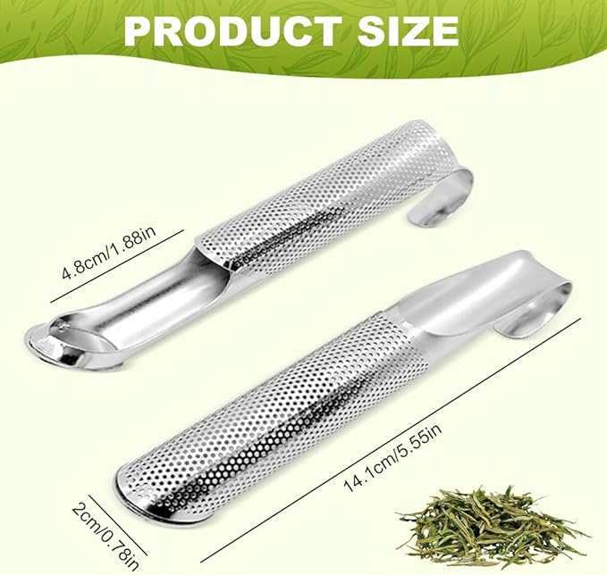 Tea Strainers for Loose Tea, Upgrade Stainless Steel Tea Diffuser Extra Fine Mesh Tea Infusers for Loose Tea Stainless Steel Tea Infuser Mesh Strainer with Large Capacity for Loose Tea Coffee (1Pack)