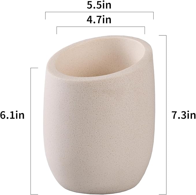 Beige Sand Stone Textures Wine Chiller Bucket – 750ml Resin Cooler for Wine & Champagne Bottles, Party Bar Cart Decor – Keeps Drinks Cold, Unique Gift for Wine Lovers, Housewarming
