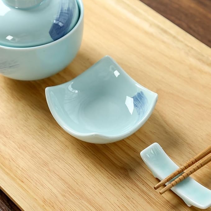 FAREWELL Dipping Bowls Soy Sauce Plate Dip Plate Sushi Ketchup Dip Plate Mini Appetizer Plate Snack Dessert Condiment Plate Appetizer Bowls