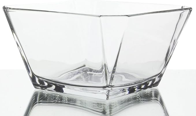 Red Co. London 10.25 Oz Tapered Clear Glass Mini Serving Bowl Set of 6 for Desserts, Snacks, Sauces