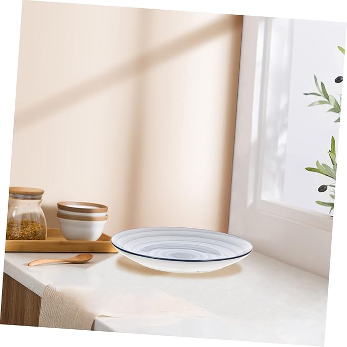Ceramic Bowl Dish Gradient Spiral Design Multi-function Food Holder for Appetizers Pasta Fruits Snacks for Home Restaurant Table Decor