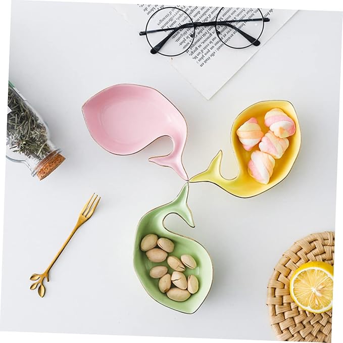 Cabilock 3pcs Seasoning Dishes for Kitchen Condiments Sauce Plates for Dipping Spice Storage and Appetizers Bright Colors Safe for Boys and Girls Random Colors