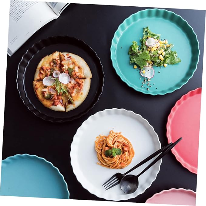 Unomor Ceramic Plate Chic Italy Design Sushi Pasta Serving Dish Elegant Tableware Microwave Oven Freezer Dishwasher Safe