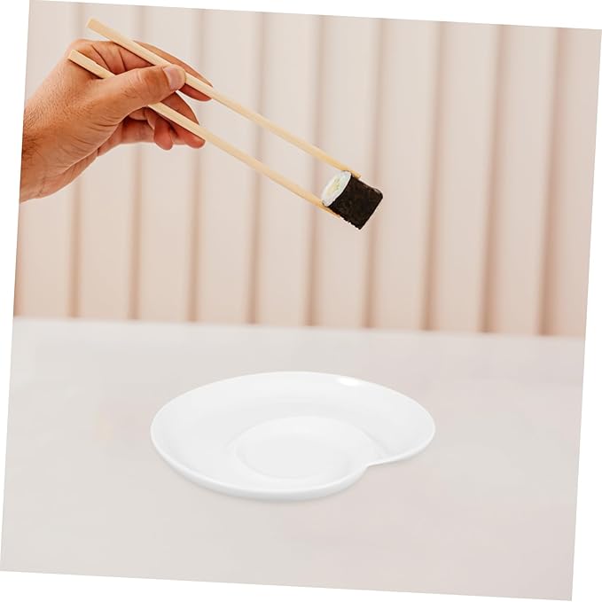 Healifty Compartment Plates Ceramic Food Serving Tray Snacks Dessert Serving Plate