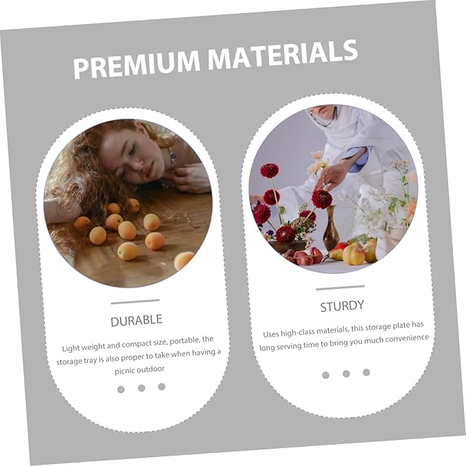 Round Serving Tray with Golden Rim Handle for Convenient Transport Decorative Snack and Fruit Holder Silver Color for Parties and Entertaining