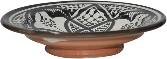 K-Musculo Moroccan Ceramic Plates Handmade Appetizer Tapas Serving Set Of 4 plates