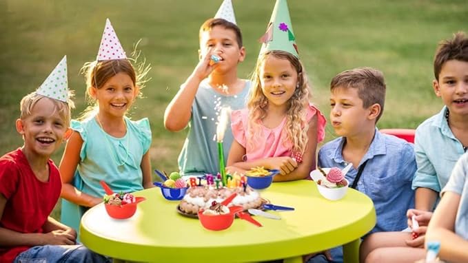 54 Pack Baseball Helmet Ice Cream Bowls, 27pc Spoons and 27pc 8oz Baseball Cap Ice Cream Bowls, Dessert Cups for Party