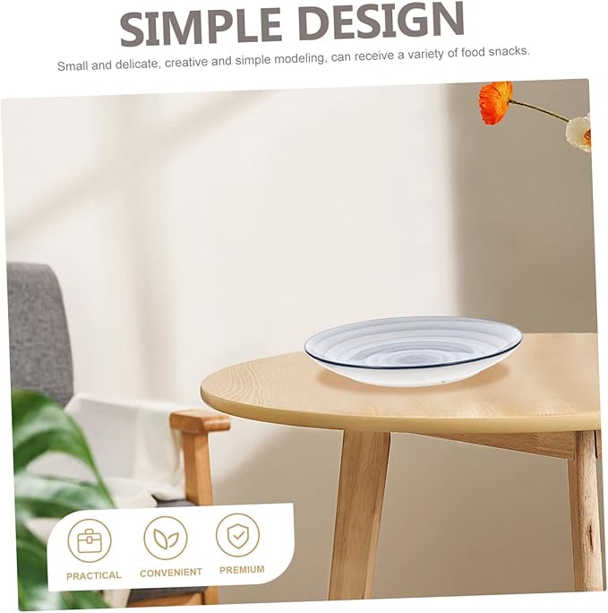 Ceramic Bowl Dish Gradient Spiral Design Multi-function Food Holder for Appetizers Pasta Fruits Snacks for Home Restaurant Table Decor
