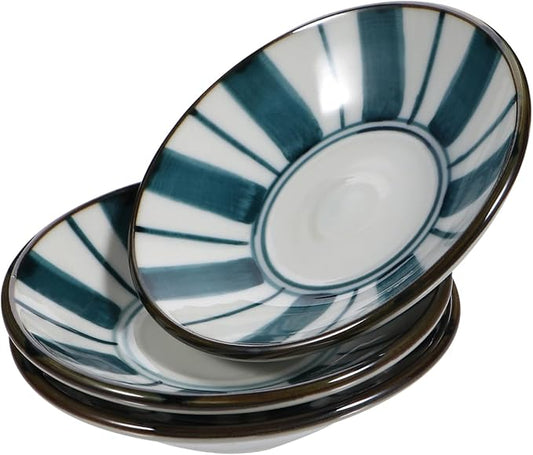 LIFKOME Tiered Tray Set 3pcs Ceramic Plates Dividers Perfect for Seasoning Snacks