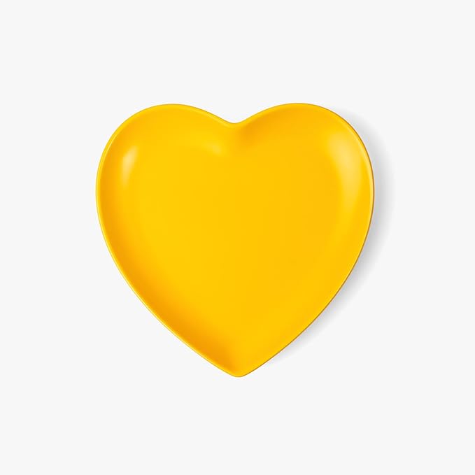 Love Ties Gifts Love Platter Heart-Shaped Dinner Plate 8.5" (21cm) 2 pcs