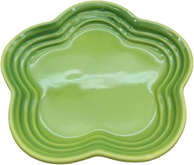 Small Ceramics Dish in Elegant Plums Blossoms Styles Multiple Color Appetizer Plates Perfect for Kitchen Dining Setting Flower Dish