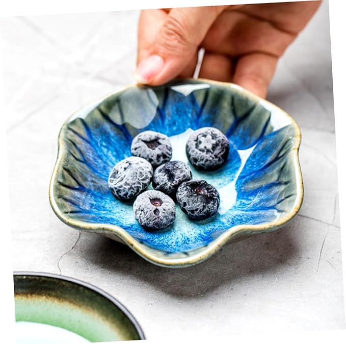 3pcs Assorted Color Ceramic Sauce Dishes Versatile Condiment Plates for Dipping Appetizers for Home Kitchen Parties and Outdoor Use for Soy Sauce Oil Vinegar and More