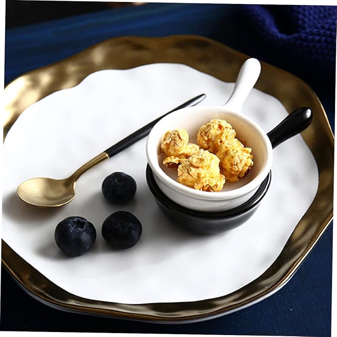 5pcs Ceramic Sauce Dishes 40ml Seasoning Serving Trays for Dipping Appetizer Plates