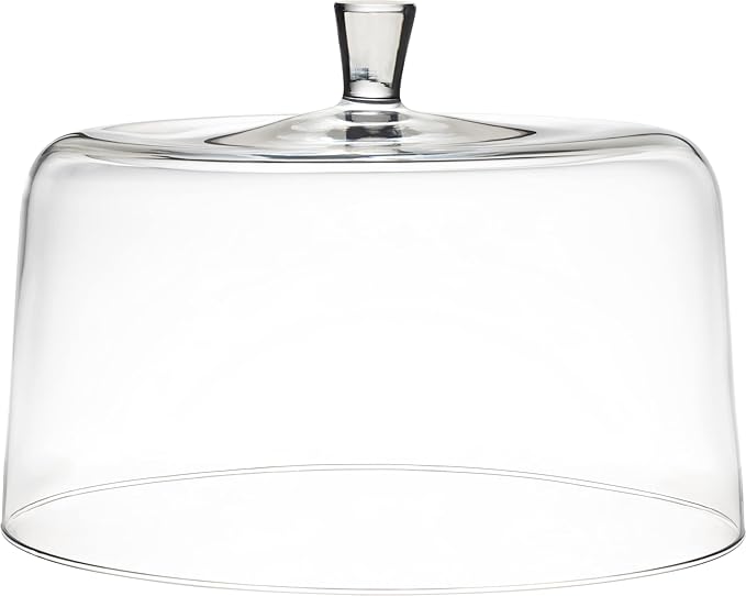 Barski - Euorpean Quality Glass - Extra Large Glass - Clear - Cake Dome - 11.5" Diameter - Made in Europe
