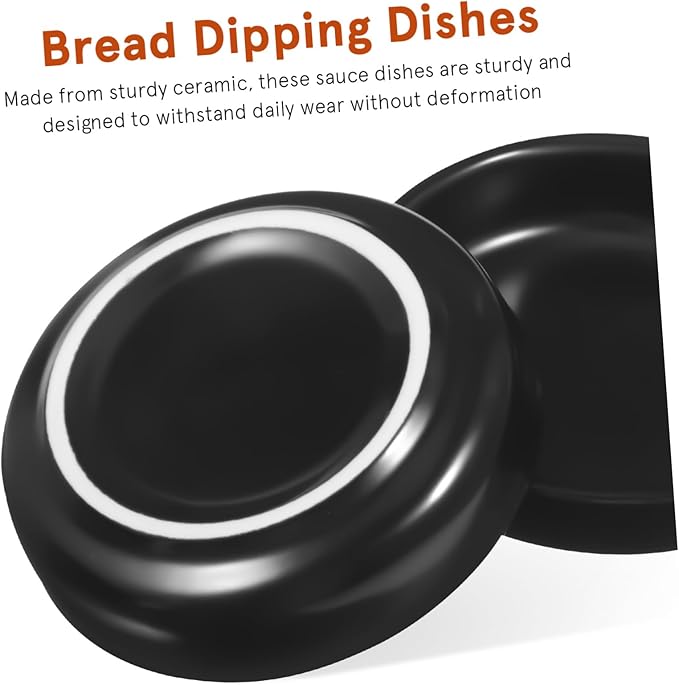 6pcs Japanese Dipping Dishes Ceramic Appetizer Plates for Sauces Dips and Snacks Serving Bowls Elegant Design for Sushi and Desserts