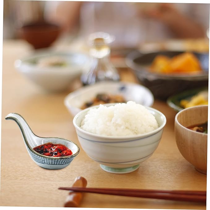 2Pcs Decorative Seasoning Bowls Appetizer Plates with Caviar Spoon for Kitchen Design for Restaurants and Catering Events