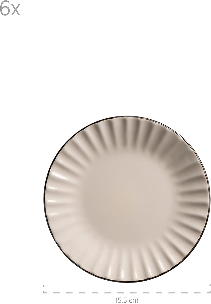 Mäser Osita Stoneware Coffee Set, Cream