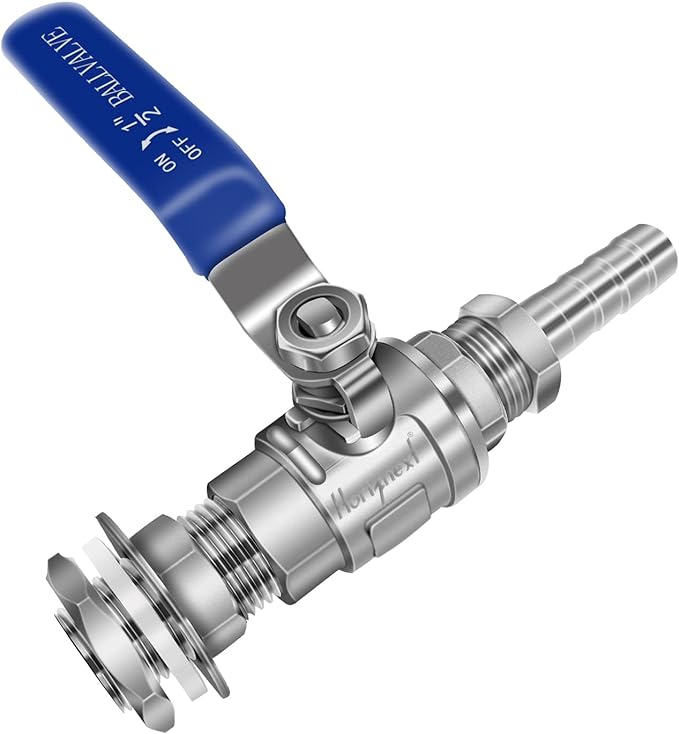npt 1/2 home brew bulkhead ball valve stainless steel 304 for Homebrew beer Kettle tap equipment kit, weldless water tank spigot (1 pc)