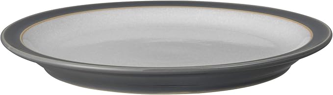 Denby - Elements Fossil Grey Dinner Set For 1-4 Piece Ceramic Tableware - Dishwasher Microwave Safe Crockery Single Place Setting - 1 x Dinner Plate, 1 x Small Plate, 1 x Cereal Bowl, 1 x Coffee Mug