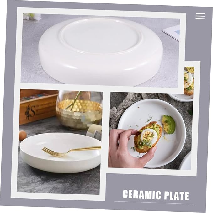 Serving Platter Ceramic Plate Party Serving Plate White Tray Appetizer Tray