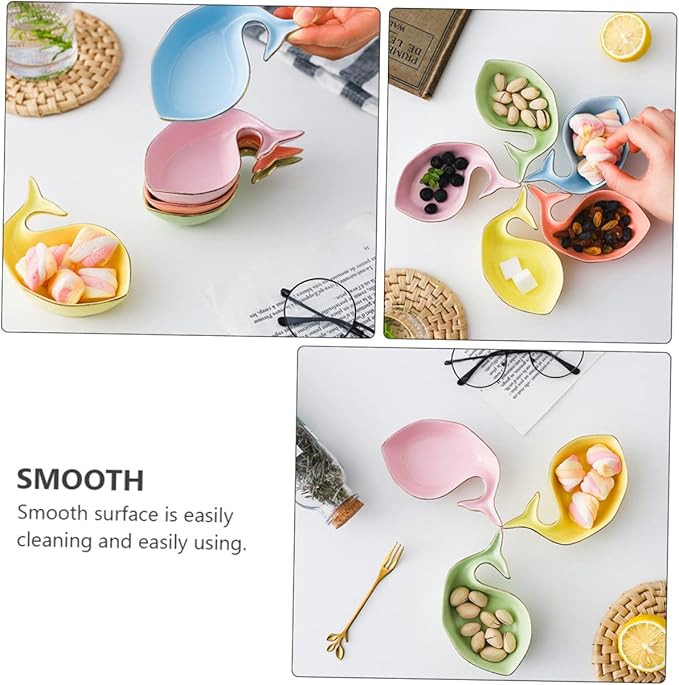 Cabilock 3pcs Seasoning Dishes for Kitchen Condiments Sauce Plates for Dipping Spice Storage and Appetizers Bright Colors Safe for Boys and Girls Random Colors
