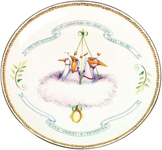 Department 56 Krinkles Twelve Days of Christmas Appetizer Plate Day 7