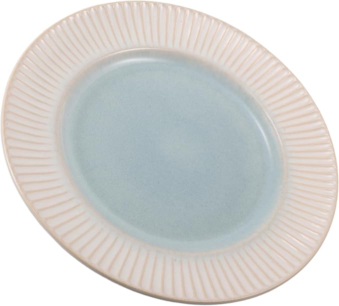Ceramic Plate Round Restaurant Plate Embossed Western Style for Wedding Food Serving Dish