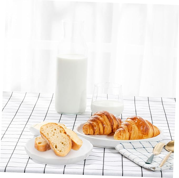 Alipis Ceramic Soup Plate Porcelain Dish for Kitchen Dining Versatile Serving Plate for Appetizers Main Courses and Desserts Modern Minimalist Design Leaf Pattern