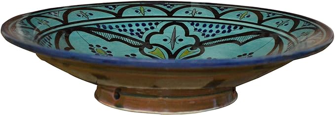 Ceramic Plates Moroccan Handmade Appetizer Tapas Serving Decorative 8 inches Round