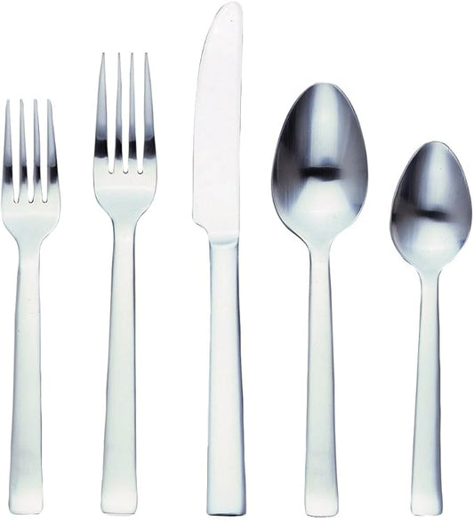 Ginkgo International Norse 20-Piece Stainless Steel Flatware Place Setting, Service for 4