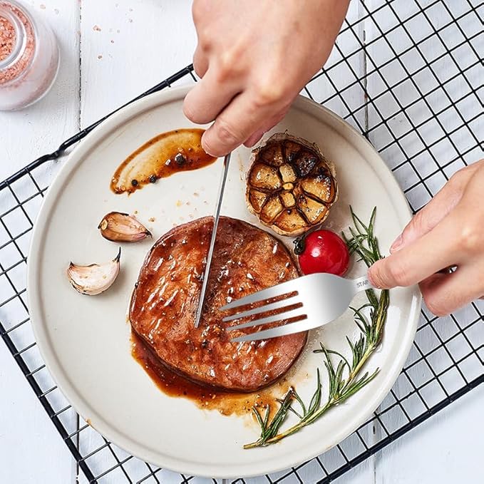 Stainless Steel Flatware serving set,Home Kitchen Eating Tableware Set,Dishwasher Safe,For Home Kitchen Restaurant Hote 5/20/30/40 Piece Cutlery Steak Knife, Fork And Spoon Set Thickened Stainless Ste