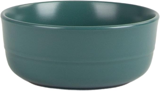 Double Line 6.25"/24 oz Cereal Bowl, Set of 6, Emerald Green