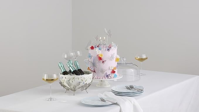 Lenox 898188 Butterfly Meadow 25th Anniversary Cake Plate
