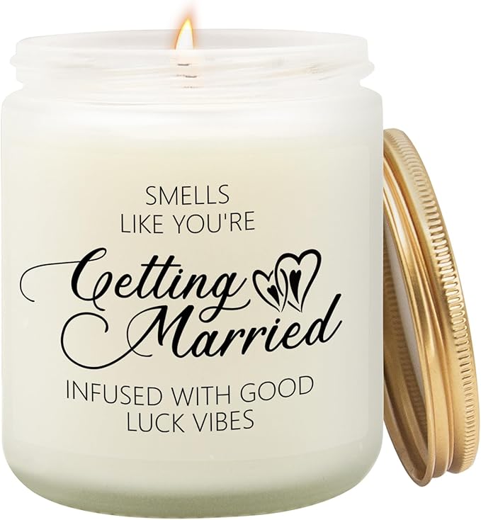 Wedding Gifts, Getting Married Candle, Mr and Mrs Gift, Engagement Gifts for Women Couples, Bridal Shower Gift for Bride Groom, Bride to Be, Smells Like You are Getting Married