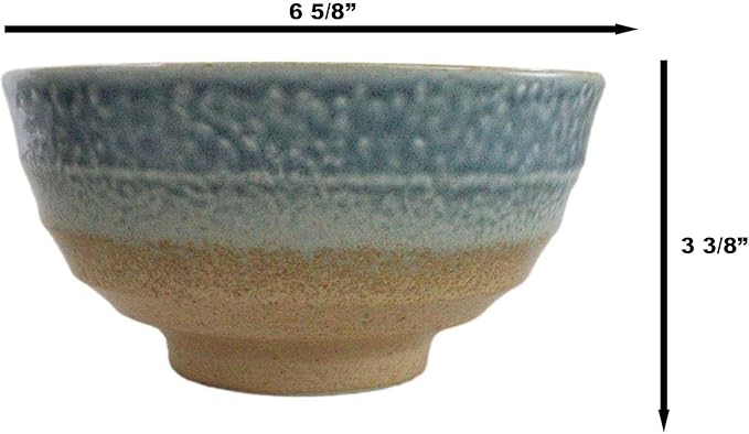 Ebros Gift Artistic Blue River Ao Nagashi Collection Dinnerware Serveware Kitchenware Set Asian Japanese Restaurant Supply (Pack Of 5 Medium Soup Salad Rice Bowls 24oz)