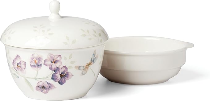 Lenox Butterfly Meadow 3-Piece Stackable Bowl Set, 3.05 LB, Multi