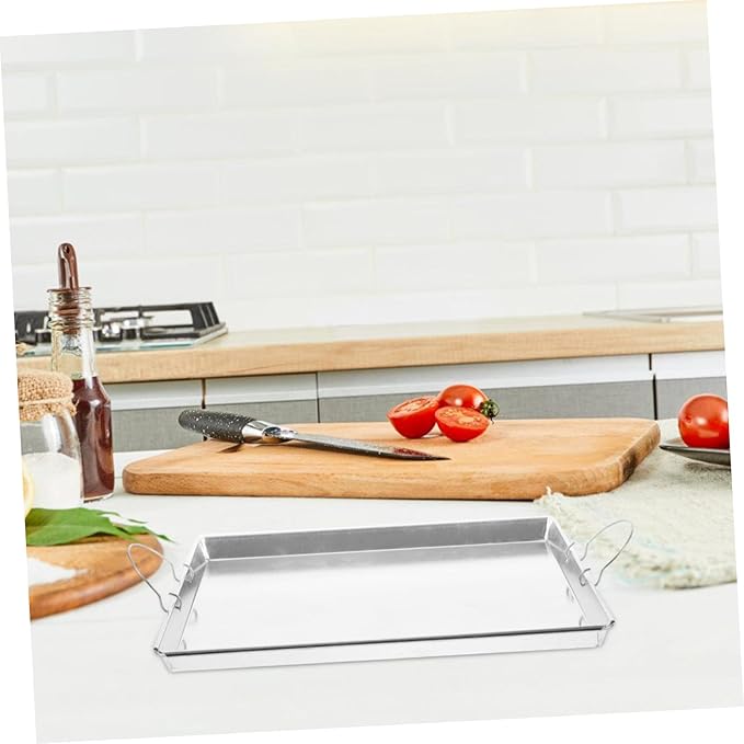 Zerodeko Metal Serving Tray for Vermicelli Steaming Dish for Home Kitchens Restaurants and Hotels Easy to Clean with Smooth Surface Authentic Guangdong