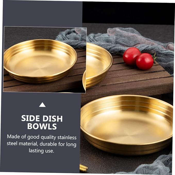 Korean Style Ribbed Sauce Dish Food Sauce Plate for Mustard and Dipping Appetizer Plate for Home Kitchen Restaurants and Catering Use
